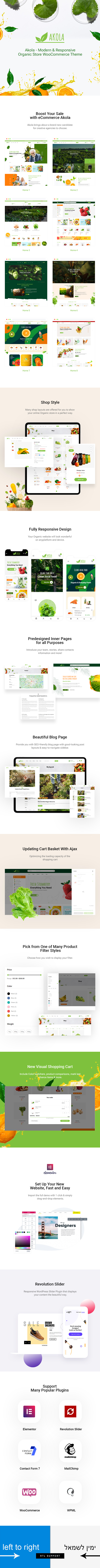 Akola - Organic & Food Store WordPress Theme - 1