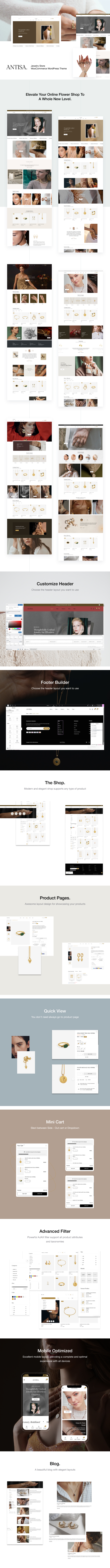 Antisa – Jewelry Store WooCommerce WordPress Theme
