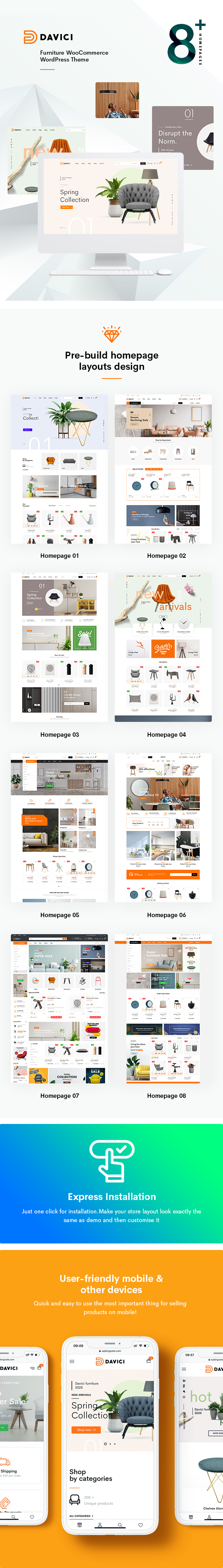 Davici – Furniture WooCommerce Wordpress Theme