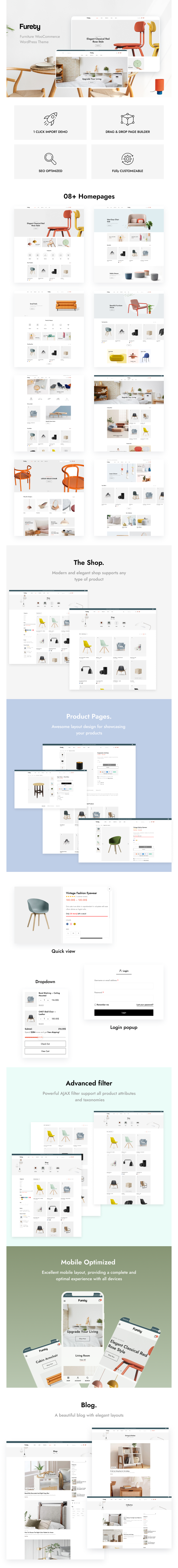 Furety – Furniture WooCommerce WordPress Theme - 1