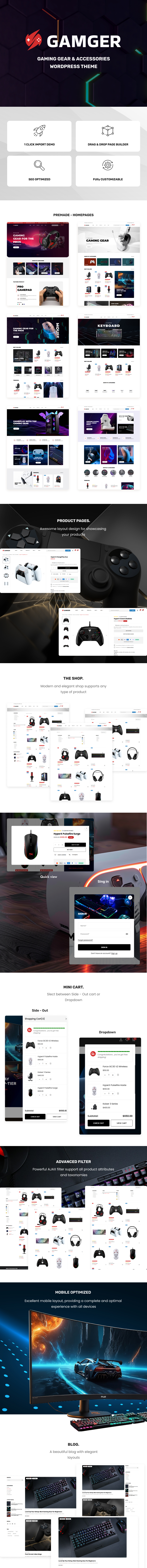 Gamger – Gaming Gear WooCommerce Theme