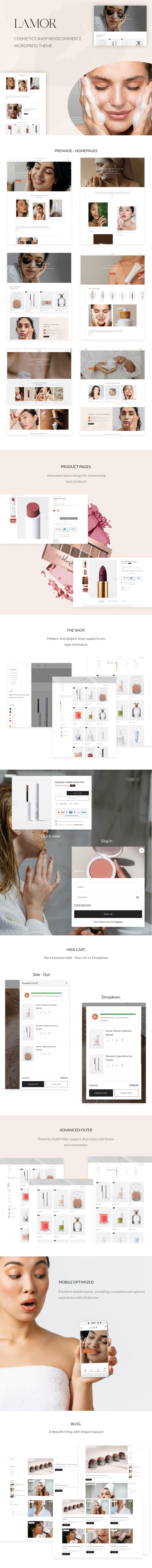 Lamor – Beauty and Cosmetics Store WordPress Theme