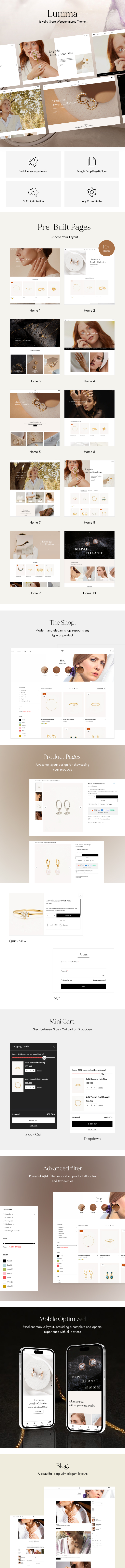 Lunima – Jewelry Store WooCommerce Theme - 1