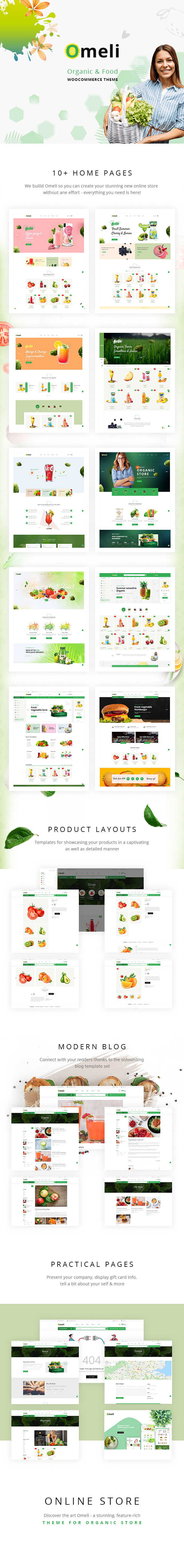 Omeli - Organic & Food WooCommerce WordPress Theme - 1