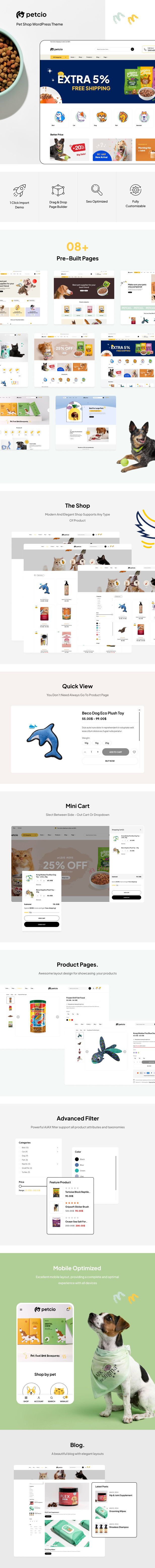 Petcio – Pet Store WooCommerce WordPress Theme - 1