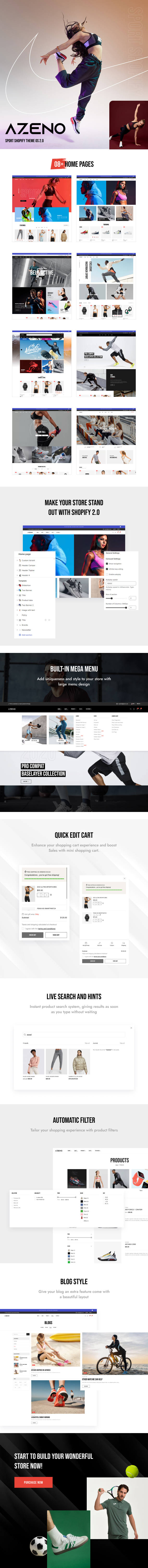 Azeno – Sport Shopify Theme OS 2.0 - 1