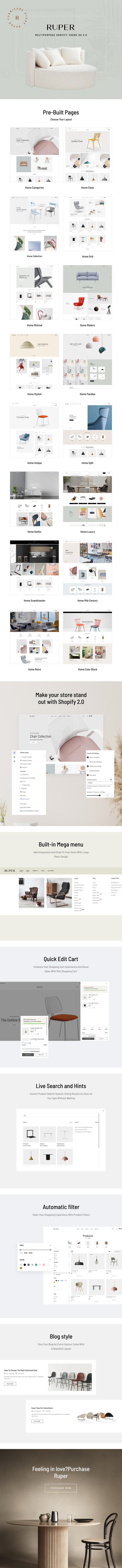 Ruper - Furniture Shopify Theme OS 2.0 - 1